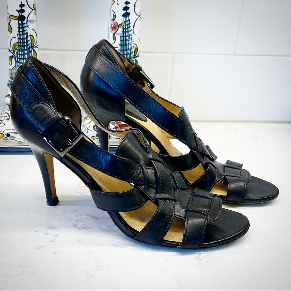 Cole Haan Calfskin Leather Gladiator Heels - Picture 2 of 12